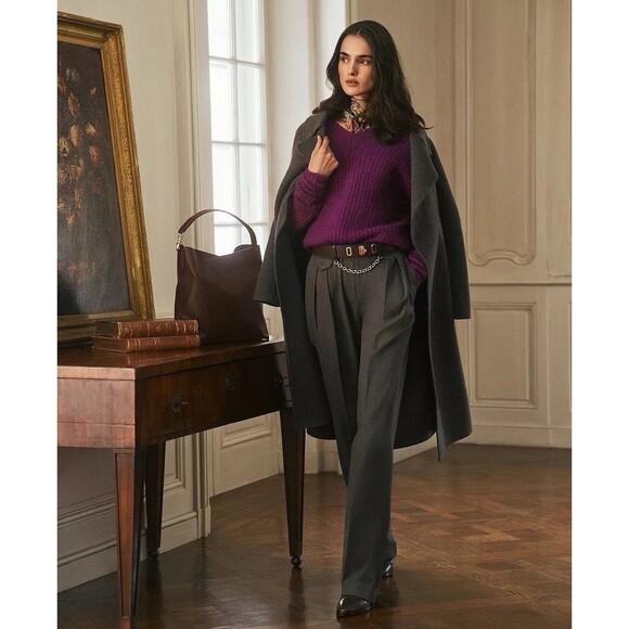 RALPH LAUREN Black Label Wool Trousers Straight Leg 4 - Picture 2 of 10